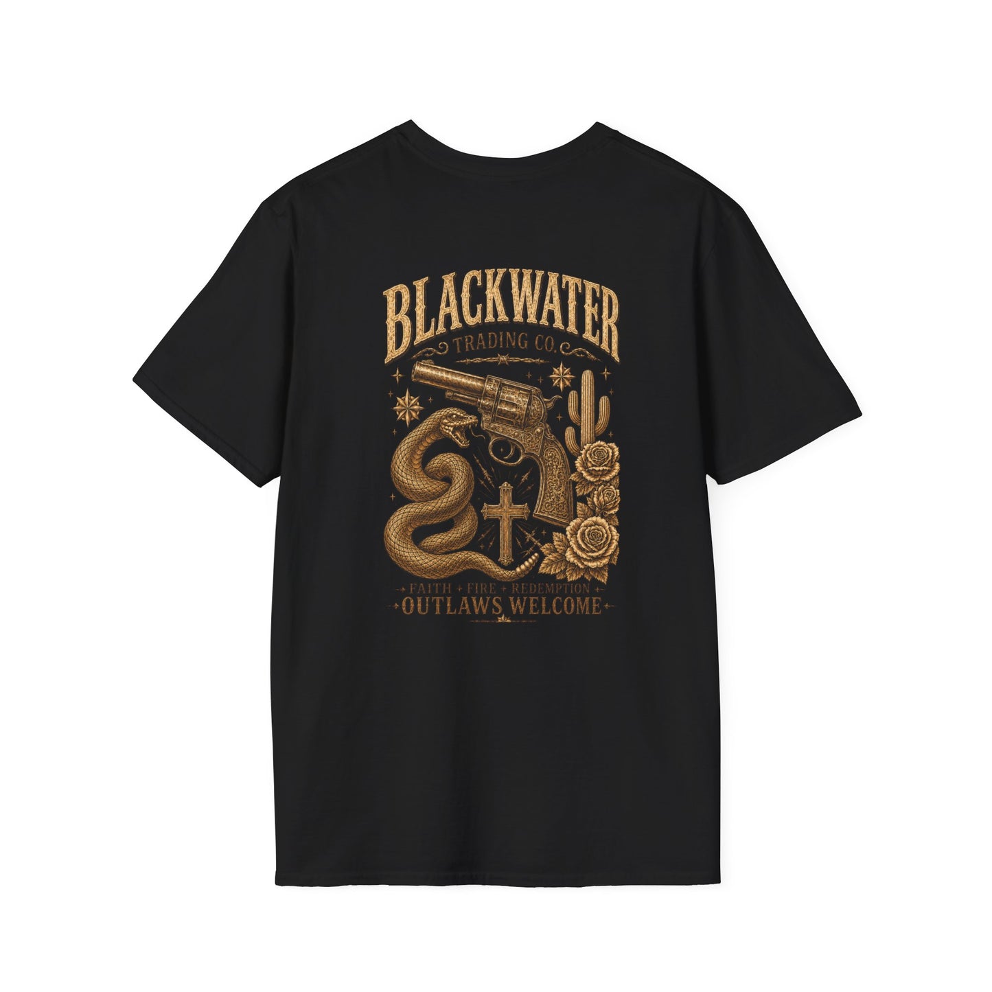 Blackwater Outlaw Vintage Western Biker T-Shirt