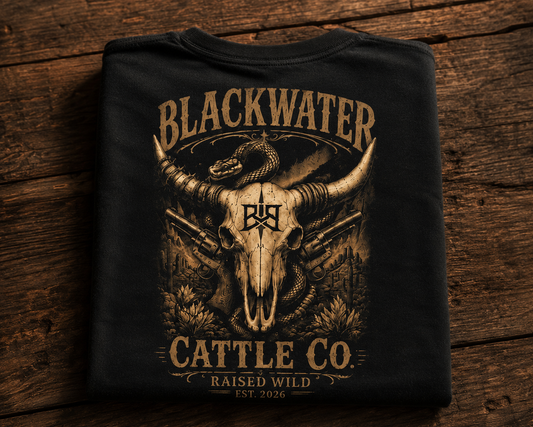 Blackwater Cattle Co. Tee | Raised Wild Western Graphic T-Shirt