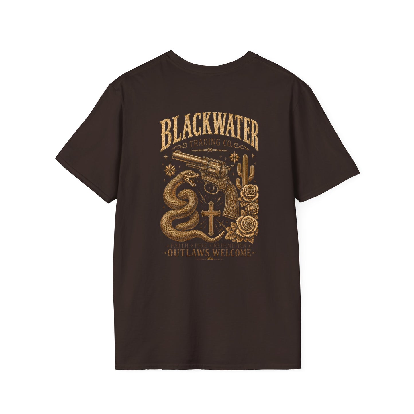 Blackwater Outlaw Vintage Western Biker T-Shirt